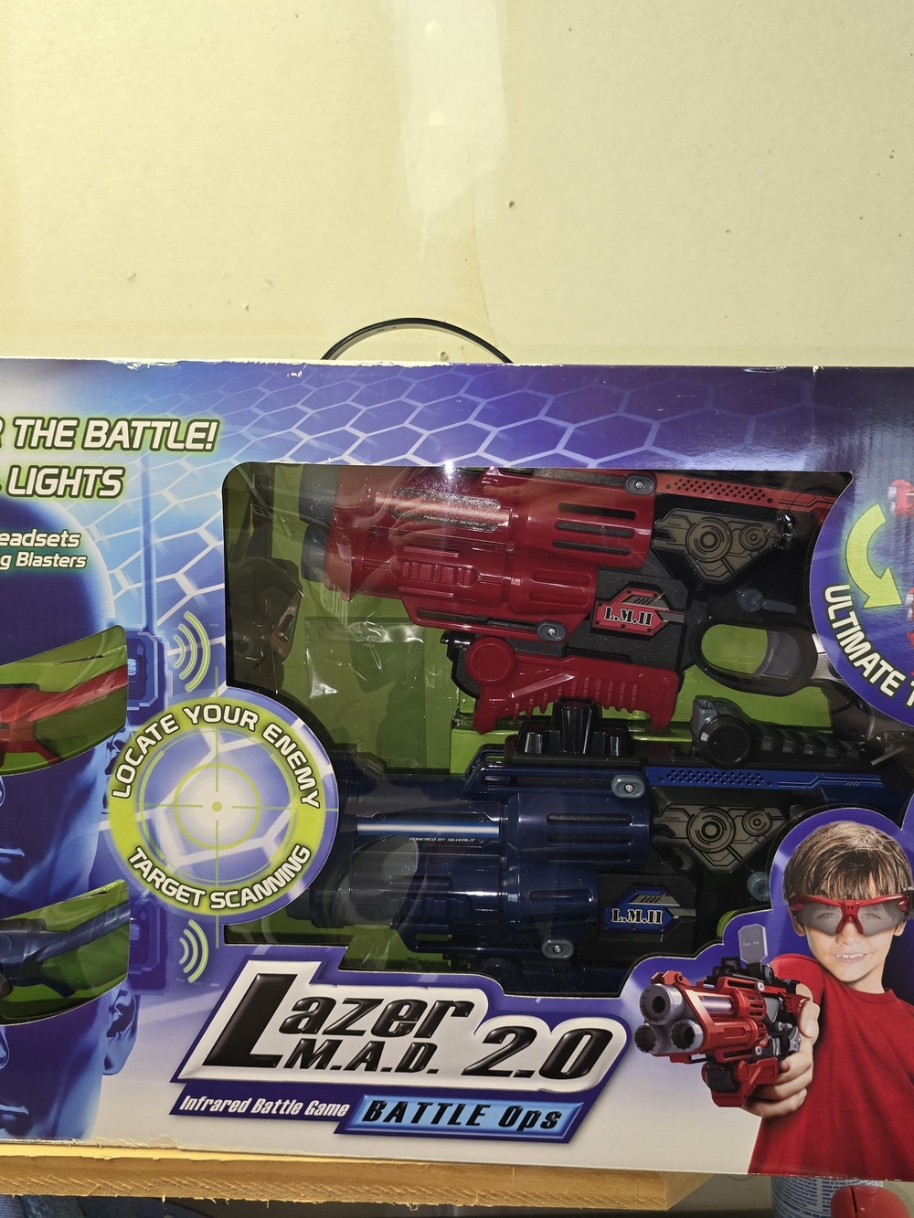 2.0 Kids Battle Ops Blaster Set - Red and Blue